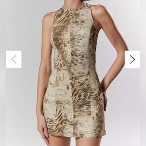 Urban Outfitters Silence + Noise Lilith Denim Cutout Shift Dress